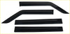 Black vinyl window visors with sleek glossy finish and curved design for byd shark 2025 plus vehicles