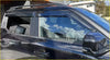 Black suv with sleek glossy finish and roof rack showcasing BYD shark 2025 window visors from the back side