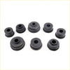 Set of black rubber cabin mounting bushings in various sizes for toyota hilux n80 ln81 ln86 yn85 yn90 1988 1997