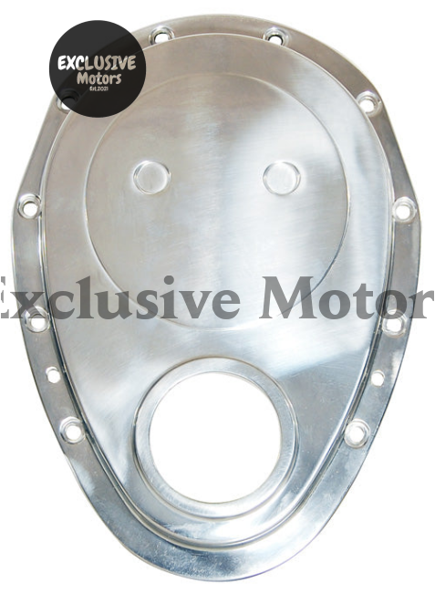 Chevy (1955-2003) Polished Aluminum Small Block Timing Cover with Gaskets & Bolts