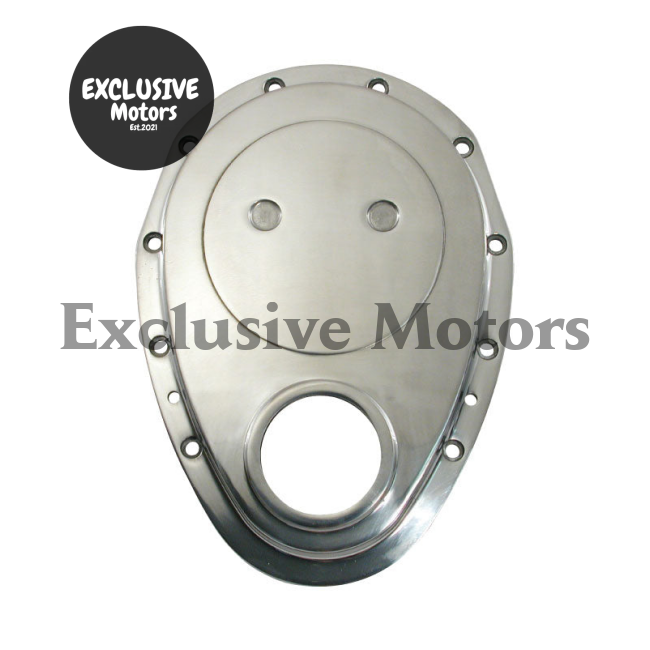 Chevy SBC Small Block Polished Aluminum Timing Cover (1955-2003)