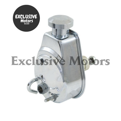 Chevy GM Holden SBC Chrome Power Steering Pump (1960-1985)