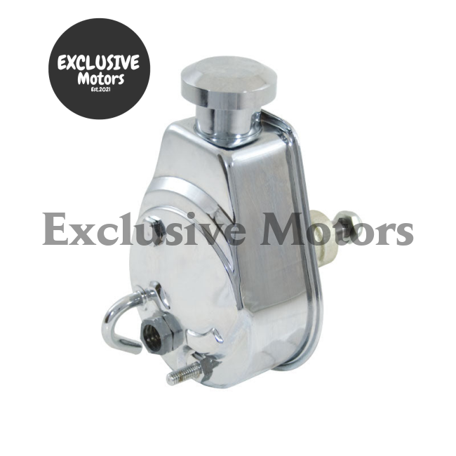 Chevy GM Holden SBC Chrome Power Steering Pump (1960-1985)