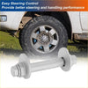 Silver metal camber alignment bolt with hex head and threaded shaft for toyota 4runner 2010-2022 with nuts