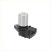 Silver cylindrical camshaft position sensor head mounted on black plastic housing for toyota tacoma tundra 4runner