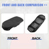 Black fabric car center console armrest cover for Toyota Crown 2015-2018 with mesh panel and strap design