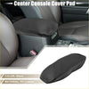 Black pu leather center console armrest cover pad for toyota rav4 2013 2018 front side view