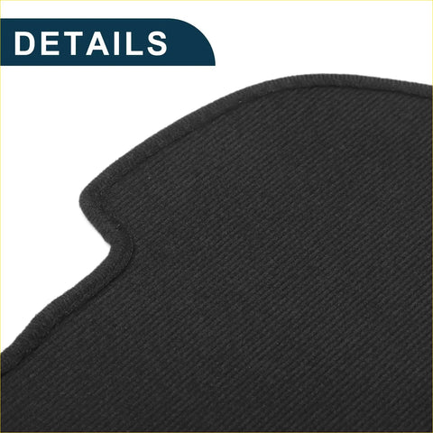 Black textured car door anti kick pad sticker protector with stitched edge for toyota land cruiser floor mat