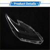Clear plastic car front left headlight lens cover with sleek aerodynamic design for Toyota Prius 2010-2012