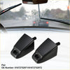 Black plastic windshield washer nozzle tips for car front left and right headlight washer nozzles for toyota land cruiser