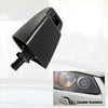Black plastic windshield washer nozzle for car front left right headlight washer on Toyota Land Cruiser