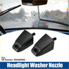 Black plastic headlight washer nozzles for toyota land cruiser front left and right side automotive use