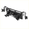 Black metal drum stand mount with silver adjustment rods and screws shown from the back side for toyota sienna tailgate latch handle