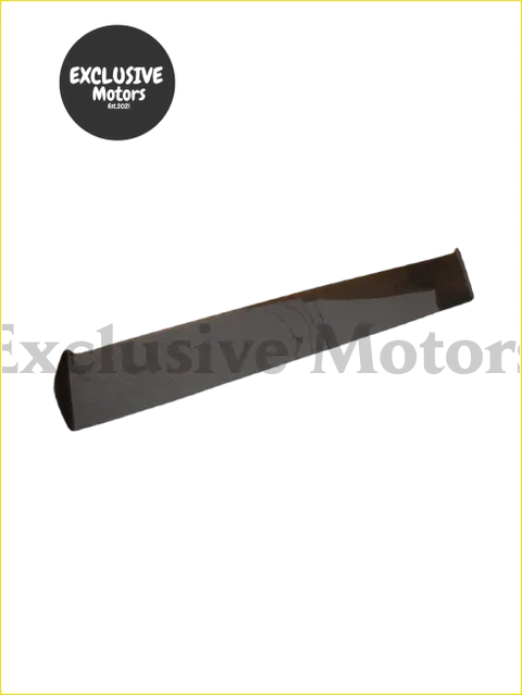 Shiny black metal carbon fiber roof spoiler wing with a sleek aerodynamic design for nissan 180sx s13 back side view
