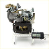 Silver and brass carburetor assembly with black plastic base showing intricate mechanical parts for mazda b1300 ford courier