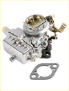 Silver carburetor with brass fittings and black gasket for ford 144 170 200 223 6cyl 57-62 holley 1904 carby