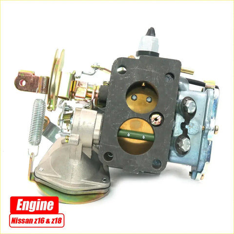 Black and silver carburetor with brass parts for nissan violet auster gl sedan 1977 1981 fits z16 and z18 engines