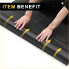 Black rubber cargo liner rear boot mat with vertical stripe textured grip and reinforced edges for toyota rav4 2013-2018
