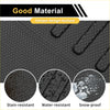 Black rubber cargo liner rear boot mat for Toyota Rav4 2013-2018 with textured diamond pattern and reinforced edges