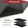 Black tpe cargo liner rear boot mat for Toyota RAV4 2019-2024 with textured diamond pattern and durable layered design