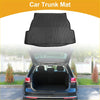 Black rubber cargo liner rear boot mat with ribbed texture and molded edges for toyota rav4 2019-2024 5 seat stripe