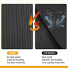 Black ribbed rubber cargo liner rear boot mat for toyota rav4 5 seat 2019-2024 with textured durable surface