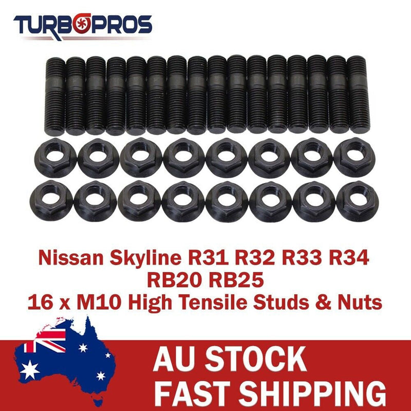 Nissan Skyline R34 RB25DET 2.5L High Tensile Exhaust Manifold&Turbo Stud Kit