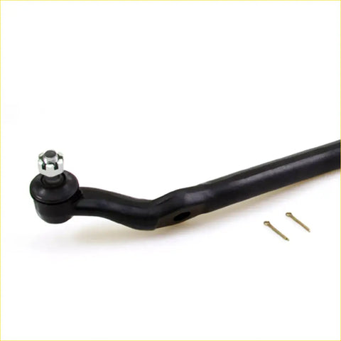 Black painted metal center drag link rod with silver threaded bolt for Toyota Hilux Tiger Stout 1997-2005