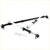 Black and silver center link tie rod kit with ball joints and threaded rods for nissan datsun d21 big-m td25 king cab