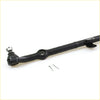 Black painted metal center steering link with silver ball joint and mounting brackets for nissan d21 navara 1985-1999