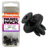 Champion Push Rivet Black 12.5mm Len 8.4-10.2mm Hole 18mm