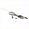 Black antenna with metallic shaft and coiled cable for chrome antenna pillar nissan datsun 720 dx2wd ute 1979-1985