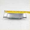 Chrome door handle for mazda b series with chrome finish textured surface and rectangular design