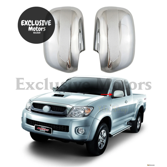 Toyota Hilux VIGO Chrome Door Mirror Cover Trim (2008-2014)