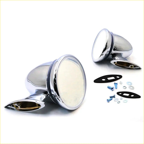 Chrome door mirror for chrysler valiant pacer ap5-cl 1963-1981 with chrome finish and integrated mounting hardware