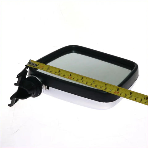 Black glossy rectangular side mirror with mounting bracket for chrome door mirror isuzu bedford kb 1972-1988