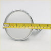 Shiny chrome finished circular metal ring with smooth reflective surface for nissan datsun fender door mirror x2