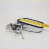 Chrome led door mirror for toyota hilux 1985-2001 with chrome finish turn signal housing and visible wiring backside view