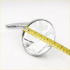 Chrome side mirror for chrysler valiant pacer ap6-vc-ve-vf-vg with shiny chrome finish and textured silver reflector