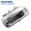 Chrome tailgate door handle for toyota tundra 2000-2006 with sleek chrome finish and integrated keyhole