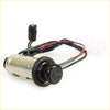 Backside of a black and chrome cigarette lighter switch with multi-colored wiring for toyota hilux mk6 sr 2004-2015