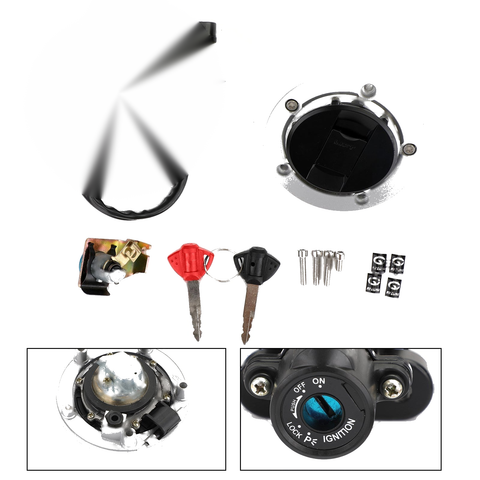 2006-2018 Suzuki GSXR GSX-R 600 750 Ignition Switch Fuel Gas Cap Seat Lock Key Kit