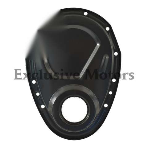 Chevy SBC 283 307 350 383 400 Timing Cover Black EDP Steel (1955-2002)