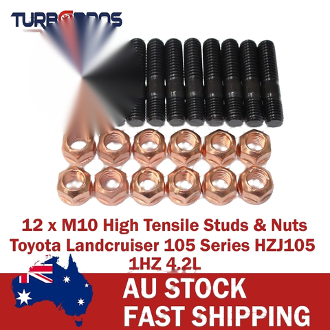 Toyota Landcruiser 105 Series 1HZ 4.2L High Tensile Exhaust Manifold Studs
