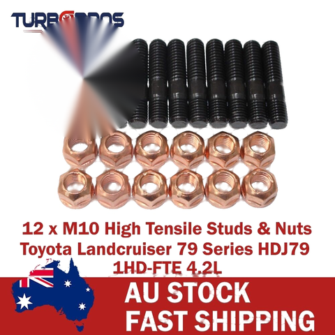 Toyota Landcruiser 79 Series 1HD 4.2L High Tensile Exhaust Manifold Studs