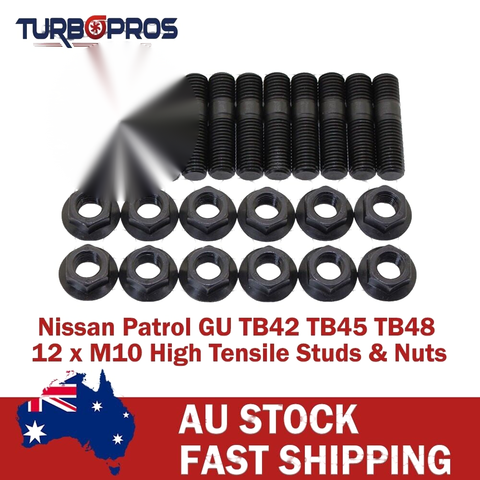 Nissan Patrol TB42 4.2L High Tensile Exhaust Manifold Stud Kit