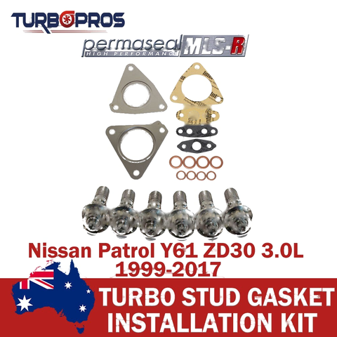Nissan Patrol Y61 ZD30 3.0L Permaseal MLS-R Turbo Titanium Stud & Gasket Kit