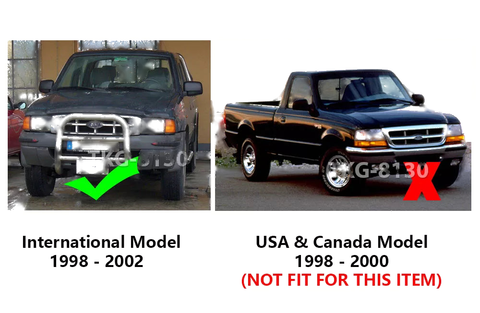 Mazda Fighter, Ford Ranger 2 x Rear Window Latch Dark Gray (1998-2006)