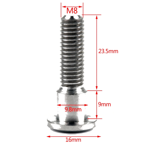 Suzuki GSXR Bandit 6 x Titanium TC4 Brake Disc Bolts M8x33mm (1995-2006)