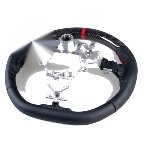 Suzuki Swift Carbon Flat Bottom Leather Steering Wheel (2018-2021)